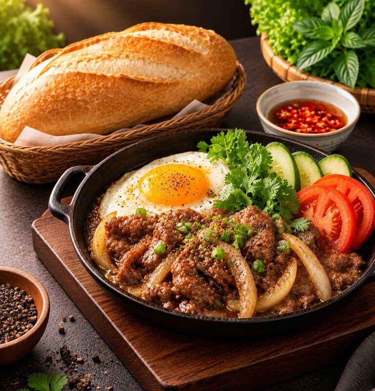 #12. Saigon "Stand Back" Steak /Bánh Mì Bò Né