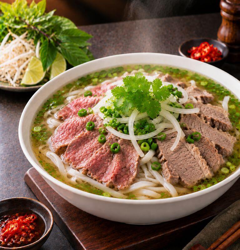 #16. Beef Noodle Soup / Phở Tái Chín