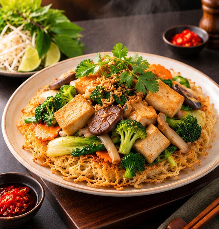 #24. Phở Áp Chảo Chay