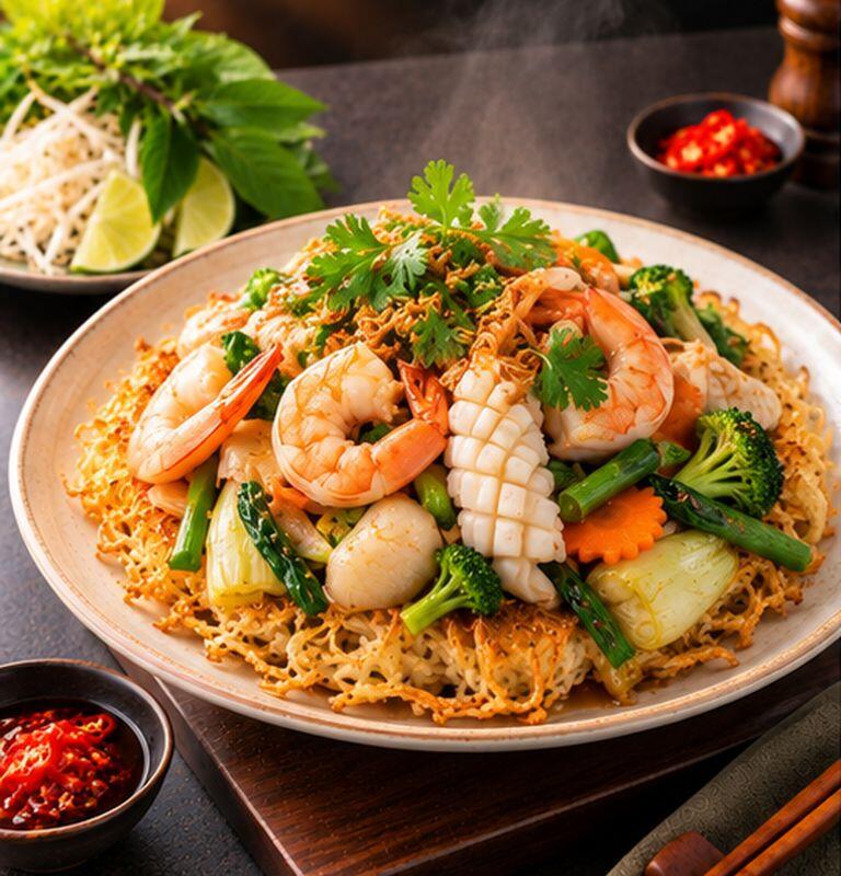 #24. Phở Áp Chảo Hải Sản