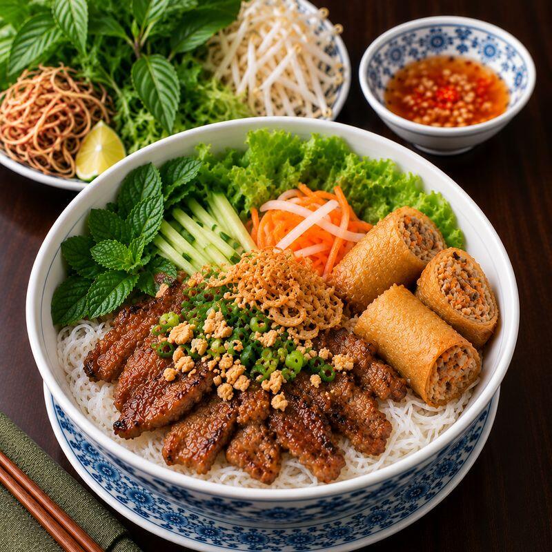 #36. Bun Cha Gio Heo Nuong / Bún Chả Giò Heo Nướng
